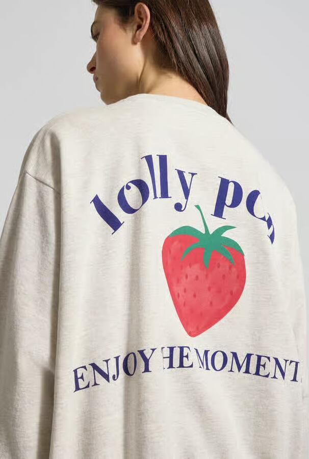 LOLLYS LAUNDRY Sweatshirt met motiefprint model 'Sydney' - Foto 2
