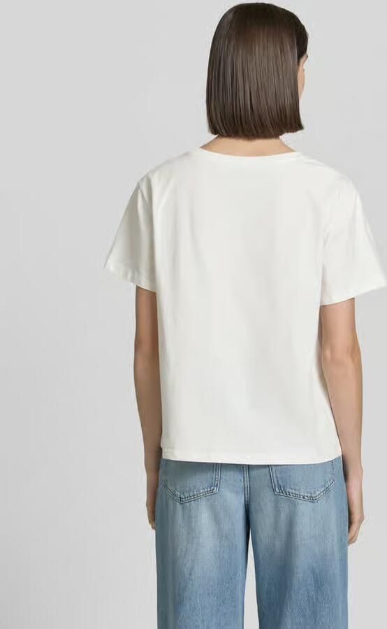 LOLLYS LAUNDRY T-shirt met labelprint model 'Eleanor' - Foto 3
