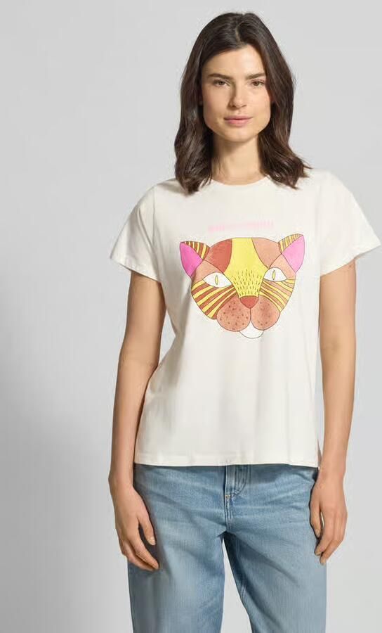 LOLLYS LAUNDRY T-shirt met motiefprint model 'Roma' - Foto 4