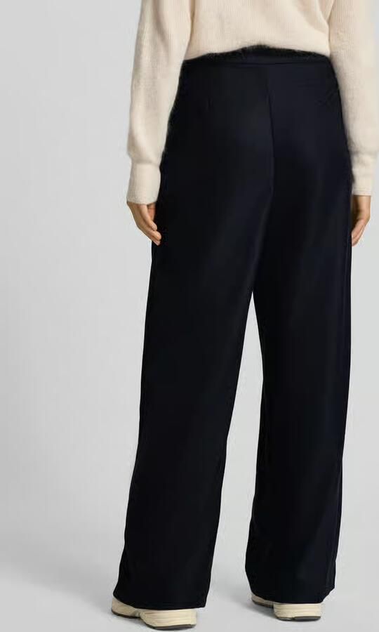 LOLLYS LAUNDRY Wide fit stoffen broek met bandplooien model 'Zola'