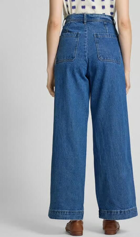 LOLLYS LAUNDRY Wide leg jeans met steekzakken model 'Florida' - Foto 3