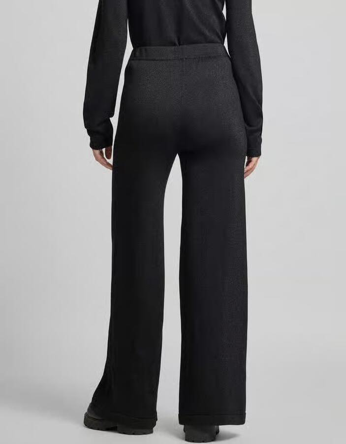 LOLLYS LAUNDRY Wide leg stoffen broek met elastische band model 'Agadir'