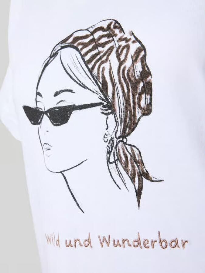 LOUIS & LOUISA Nachtjapon met motief model 'Wild und Wunderbar'