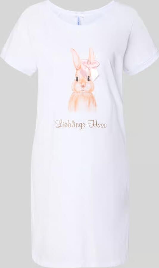 LOUIS & LOUISA Oversized nachthemd model 'Lieblingshase' - Foto 2