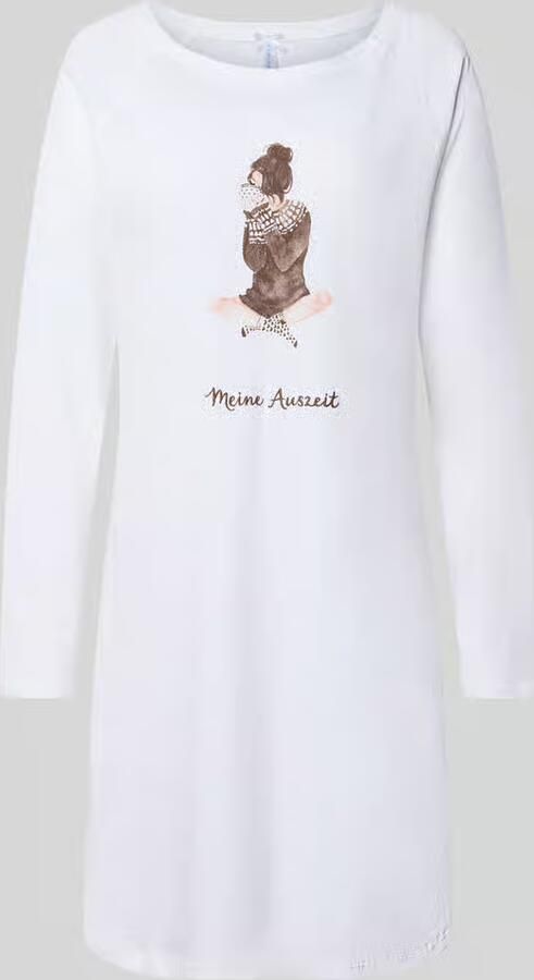 LOUIS & LOUISA Oversized nachthemd van puur katoen model 'Meine Auszeit'