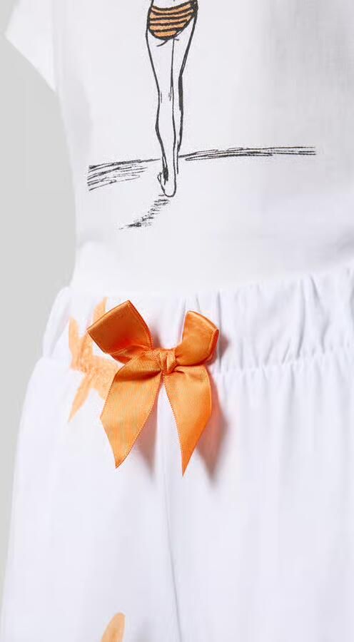 LOUIS & LOUISA Pyjama-set bestaande uit T-shirt en shorts model 'Sommerliebe'