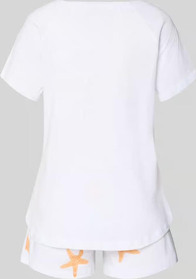 LOUIS & LOUISA Pyjama-set bestaande uit T-shirt en shorts model 'Sommerliebe' - Foto 3