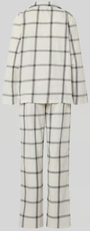 LOUIS & LOUISA Pyjama van flanel met labelstitching model 'Wohlfühl-Momente'