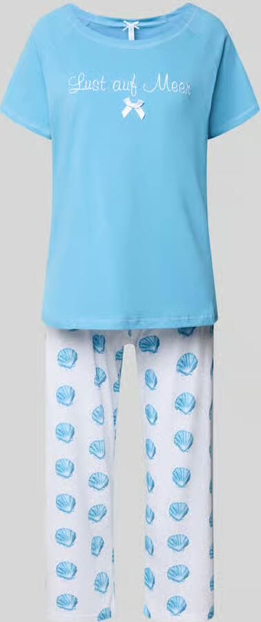 LOUIS & LOUISA regular fit pyjama met strikdetail - Foto 2