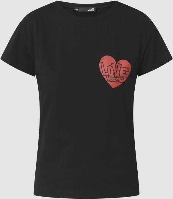 Love Moschino T-shirt met logoprint