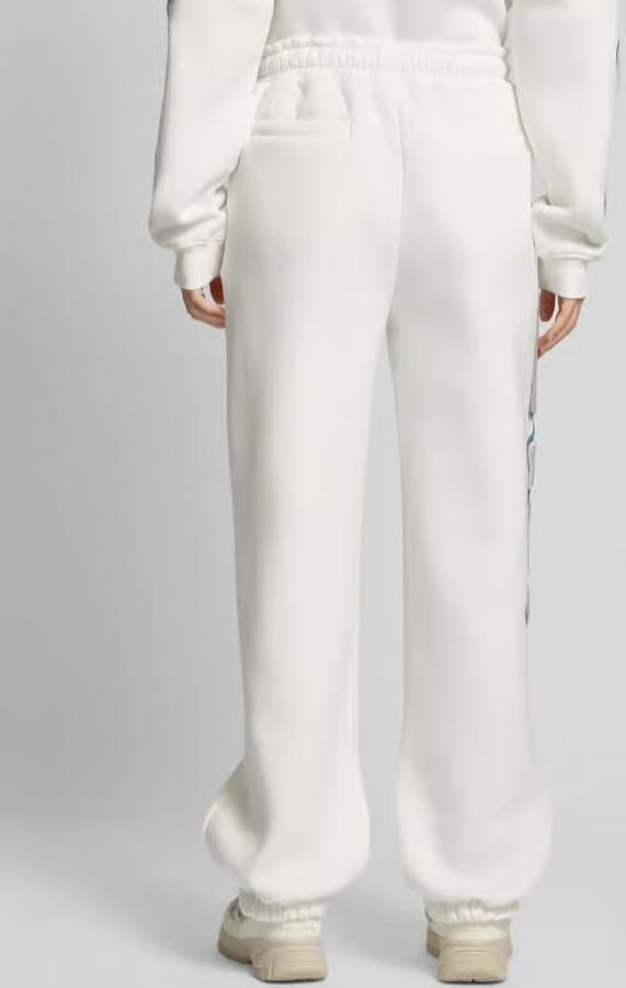 LOVE SCARS Regular fit sweatpants met labelstitching