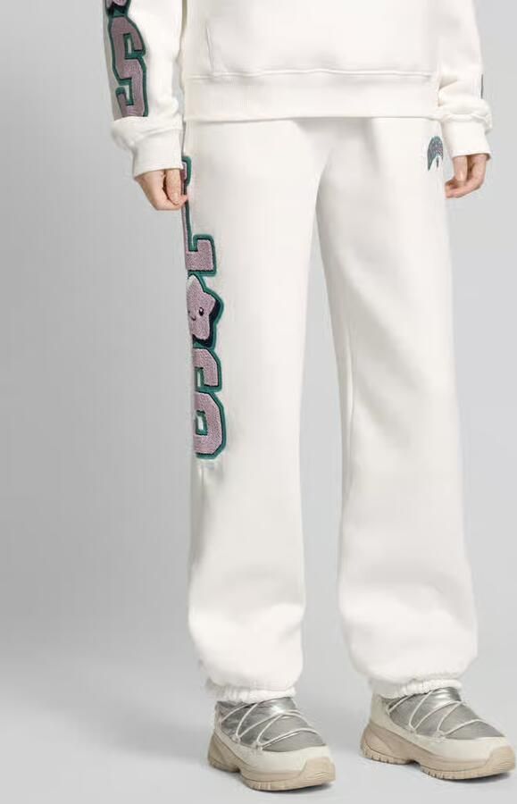 LOVE SCARS Regular fit sweatpants met labelstitching - Foto 2