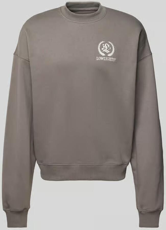 Low Lights Studios Oversized sweatshirt met labelstitching model 'Cesar' - Foto 2