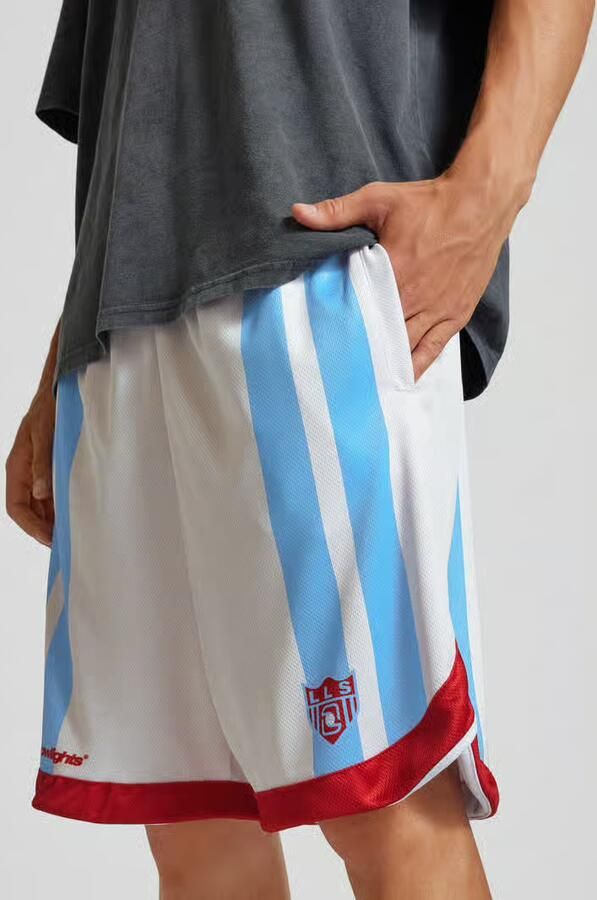 Low Lights Studios Sweatshorts met labeldetails model 'SEVENTY SEVEN''