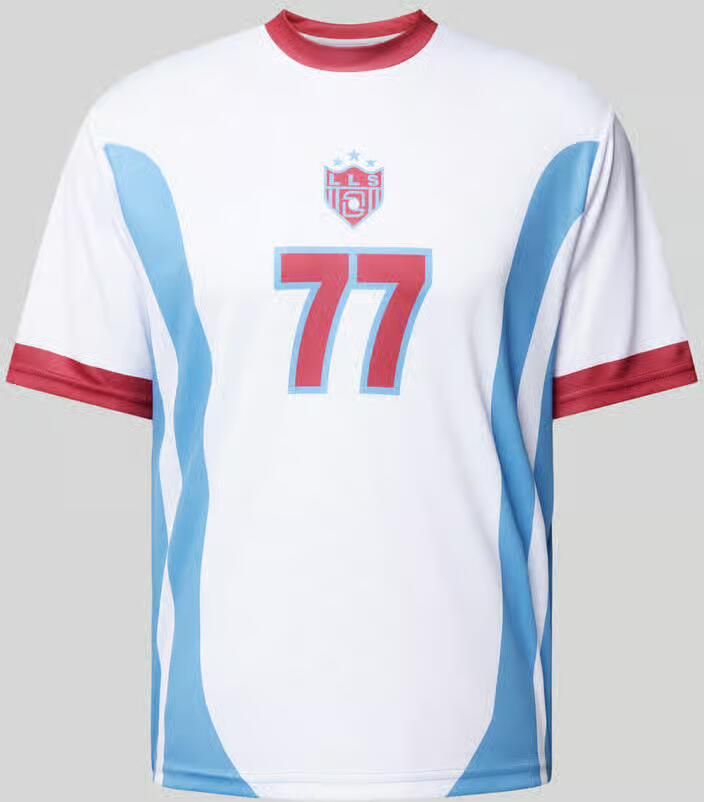Low Lights Studios T-shirt met motiefprint model 'SEVENTY SEVEN FOOTBALL' - Foto 2