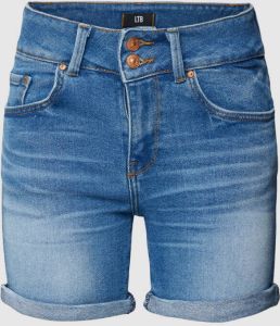 LTB Korte slim fit jeans met labelpatch model 'Becky'
