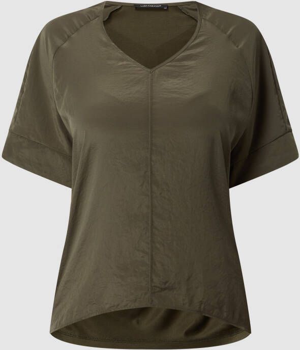 LUISA CERANO Blouseshirt met contrast aan de voorkant
