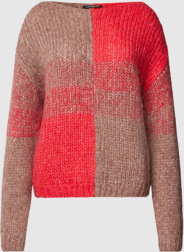 LUISA CERANO Gebreide pullover in two-tone-stijl
