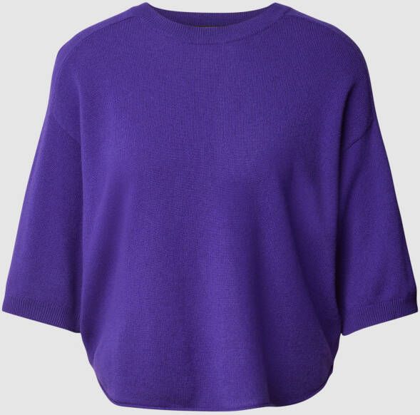 LUISA CERANO Gebreide pullover van een mix van wol en kasjmier met ronde hals