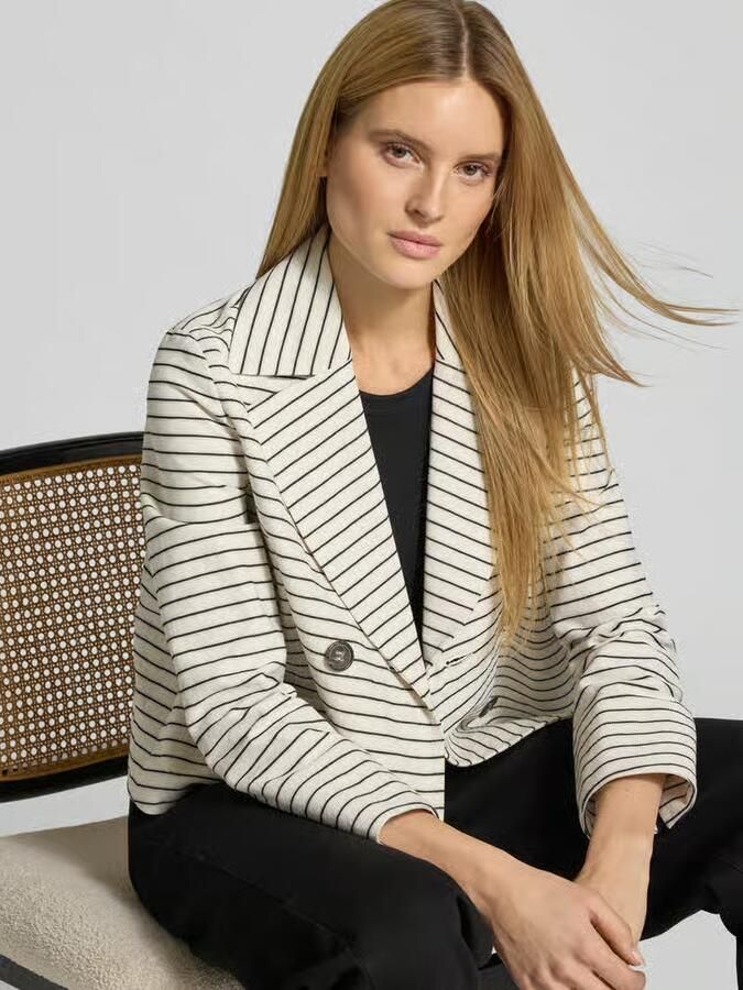LUISA CERANO Blazer met reverskraag en paspelzakken