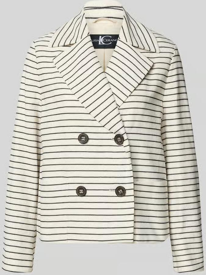 LUISA CERANO Blazer met reverskraag en paspelzakken - Foto 2