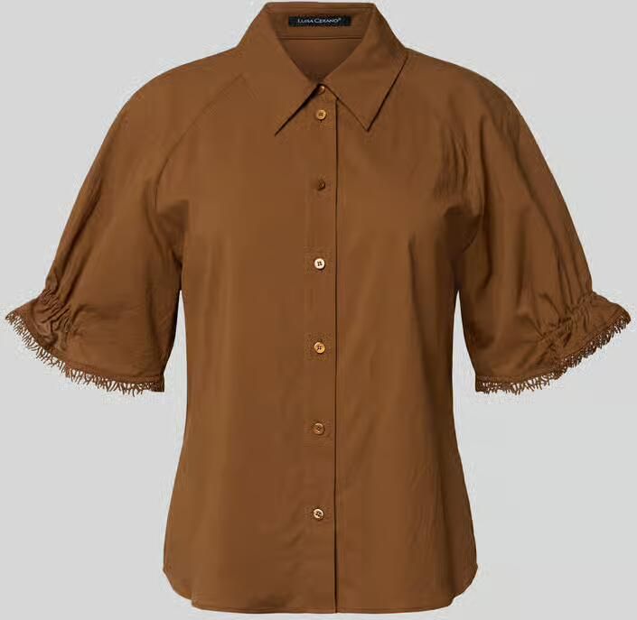 LUISA CERANO Blouse met 1 2-mouwen en overhemdkraag - Foto 2