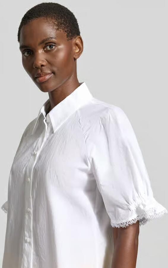 LUISA CERANO Blouse met 1 2-mouwen en overhemdkraag