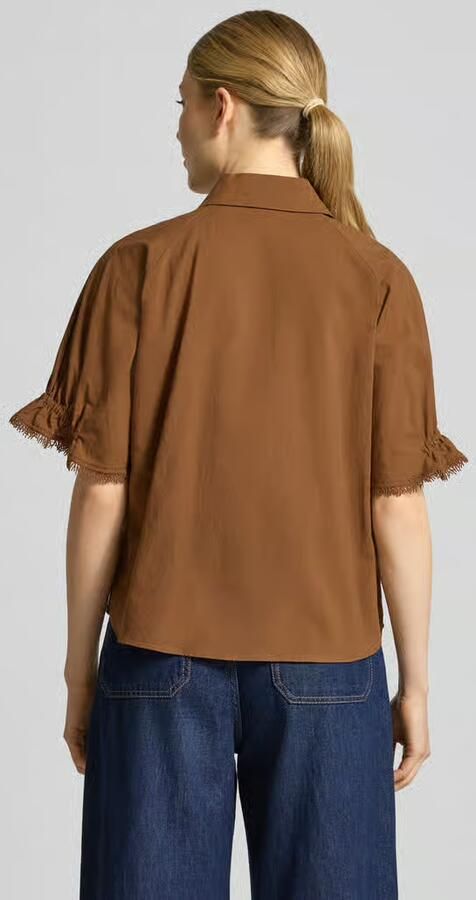 LUISA CERANO Blouse met 1 2-mouwen en overhemdkraag - Foto 3