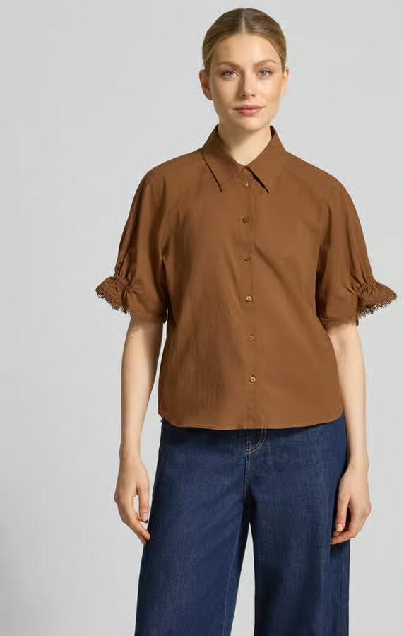 LUISA CERANO Blouse met 1 2-mouwen en overhemdkraag - Foto 2