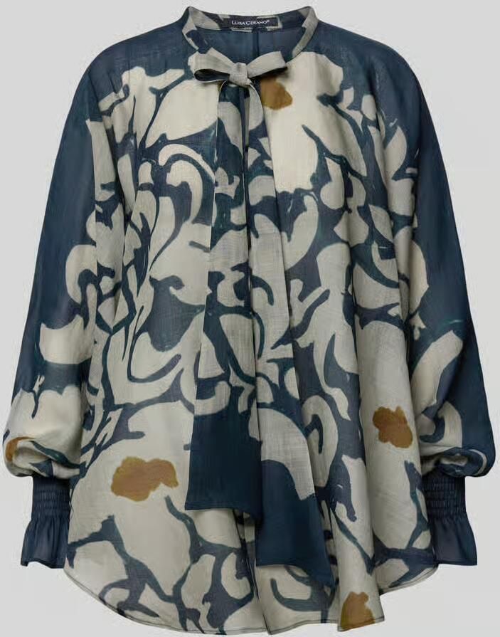 LUISA CERANO Blouse met strik en volantmouwen - Foto 2