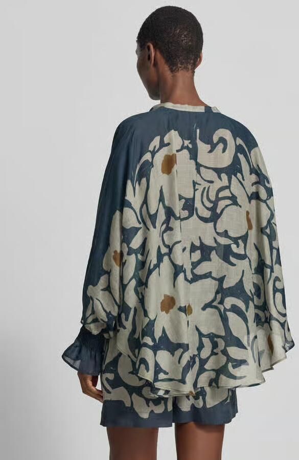LUISA CERANO Blouse met strik en volantmouwen - Foto 3