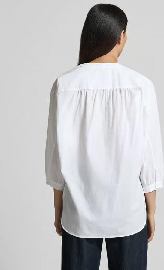 LUISA CERANO Blouse met verborgen knoopsluiting en verlengd rugpand