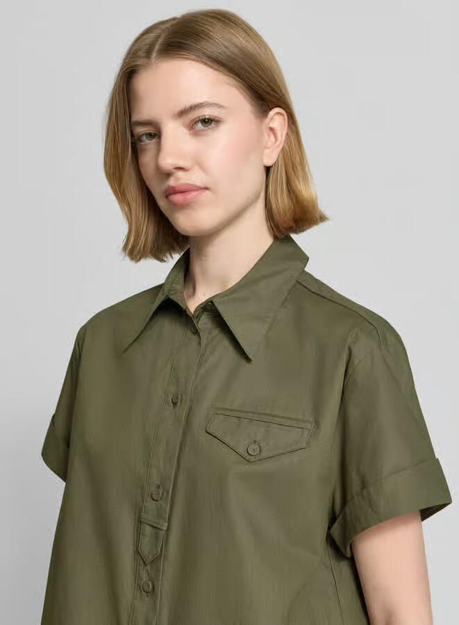 LUISA CERANO boxy fit blouse met borstzak