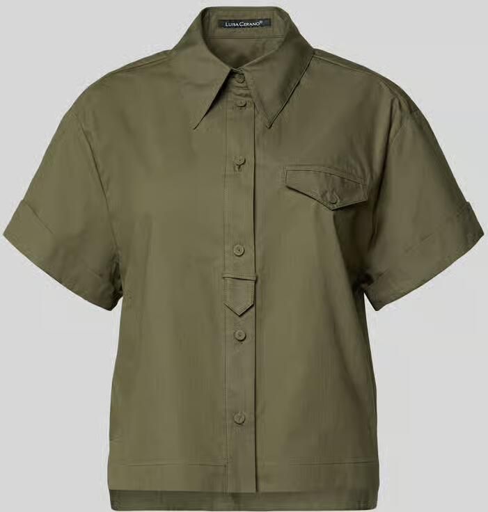 LUISA CERANO boxy fit blouse met borstzak - Foto 2
