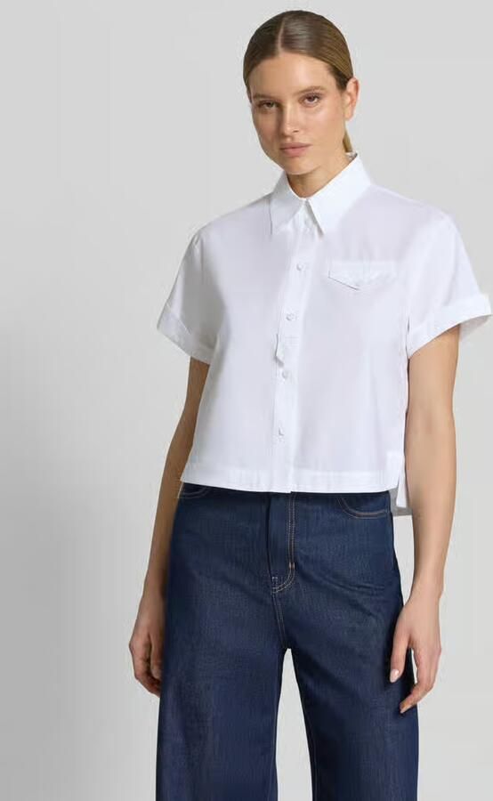 LUISA CERANO boxy fit blouse met borstzak - Foto 3