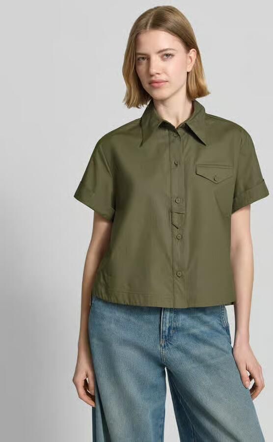 LUISA CERANO boxy fit blouse met borstzak - Foto 3