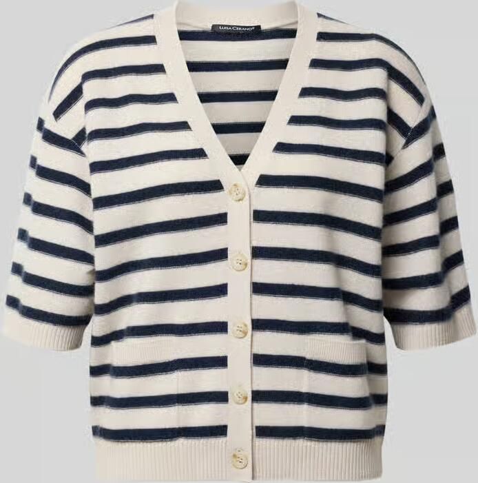 LUISA CERANO Cardigan van een mix van wol en kasjmier met 1 2-mouwen - Foto 2