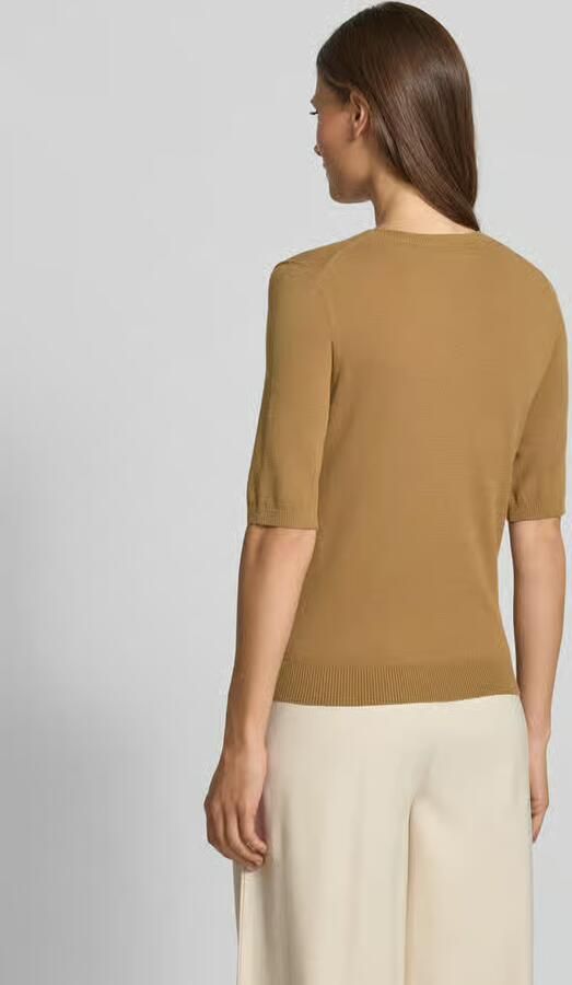 LUISA CERANO Gebreid shirt van viscosemix met ronde hals