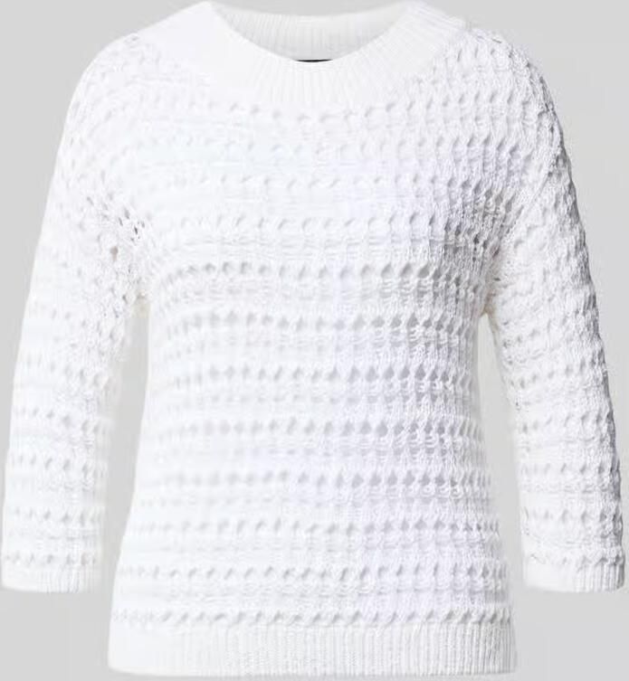 LUISA CERANO Gebreide pullover met ronde hals en 3 4-mouwen - Foto 2