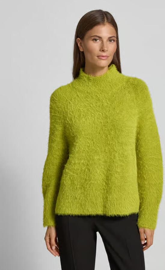 LUISA CERANO Gebreide pullover van wolmix met opstaande kraag - Foto 2