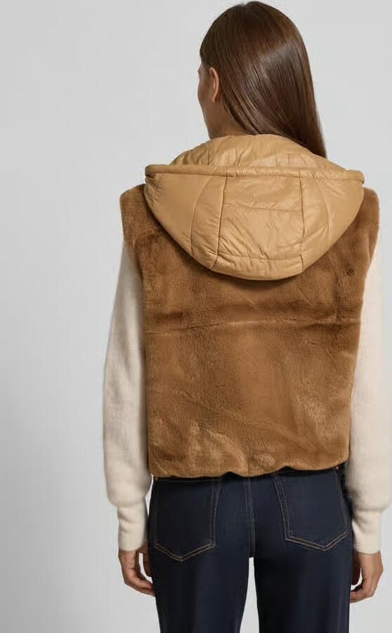 LUISA CERANO Gilet met imitatiebont - Foto 3