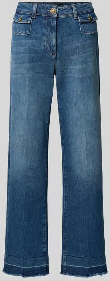LUISA CERANO Jeans in Used-look met franjes - Foto 2