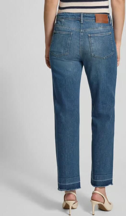 LUISA CERANO Jeans in Used-look met franjes