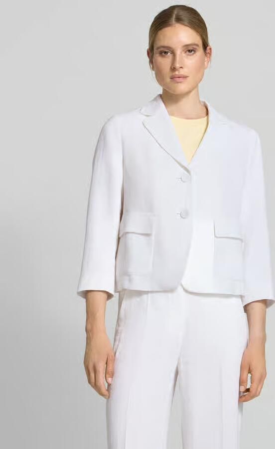 LUISA CERANO Linnen blazer met opgestikte klepzakken - Foto 2