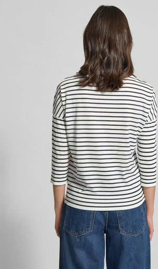 LUISA CERANO Shirt met 3 4-mouwen van een mix van lyocell en katoen - Foto 3