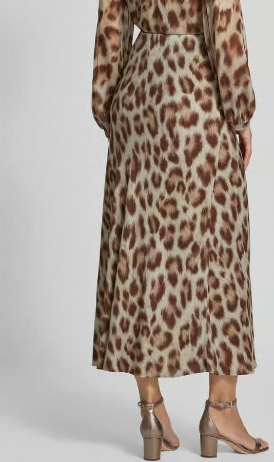 LUISA CERANO Maxirok van viscose met dierenprint