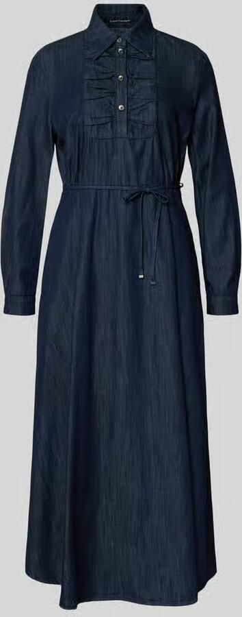 LUISA CERANO Midi-jurk met strikceintuur