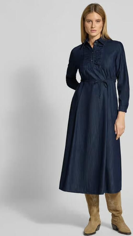 LUISA CERANO Midi-jurk met strikceintuur - Foto 3