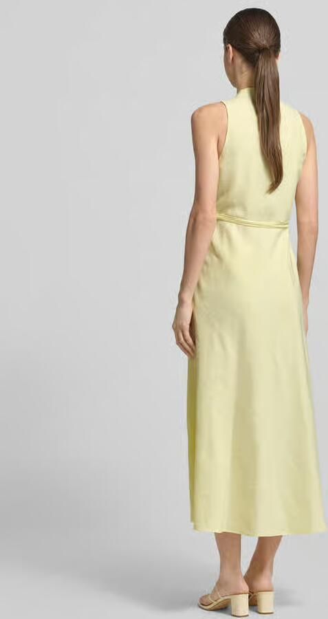 LUISA CERANO Midi-jurk met V-hals en bindceintuur - Foto 3