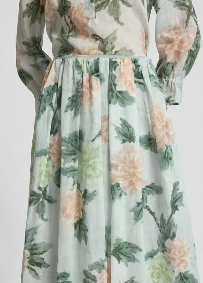 LUISA CERANO Midirok met stolpplooien - Foto 2